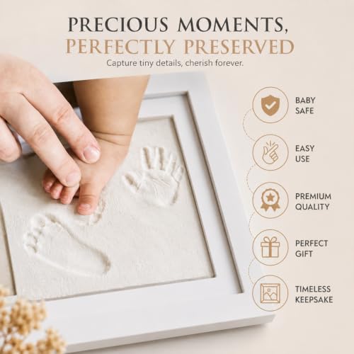 Image of Ekhasa Nostrae Baby Hand Print & Footprint Keepsake Photo Frame