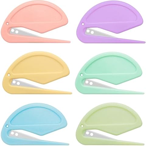 Zonice Letter Opener Envelope Slitter - Envelope Opener Slitter,Mail Opener Tool,Package Opener,Cute Office Supplies For Desk Cover