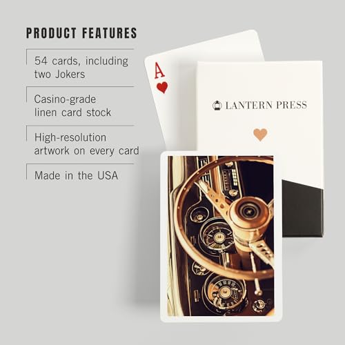 Baraja de Poker Vintage Car Dashboard 52 cartas miniatura 3
