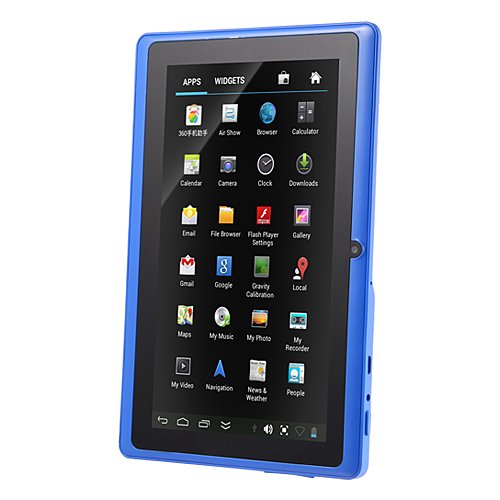 7" Android Tablet Android 4.4 1024x600 Quad Core 512MB RAM 8GB ROM (Blue)