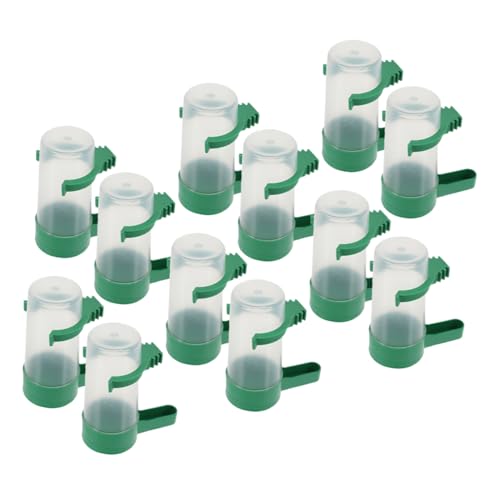 Milisten Dispensador De Agua para Pájaros Automático 12 Bebedero para Loros Periquitos Palomas con Diseño Antigoteo Fácil Limpieza Accesorios para Jaulas