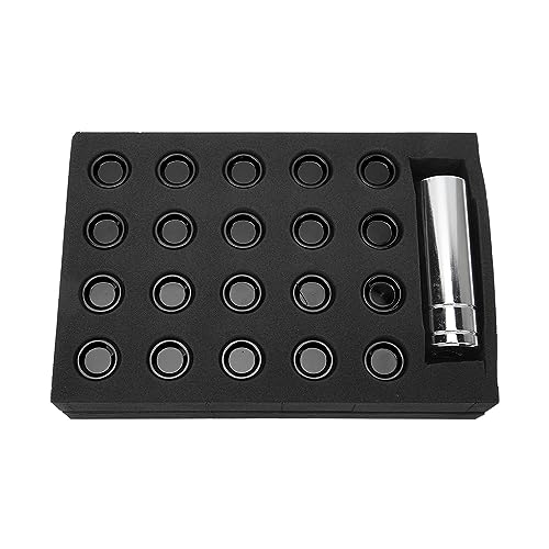 Aramox Porcas de roda de extremidade fechada, M12 x 1,5 19 mm L42 mm porcas de roda de alta resistên