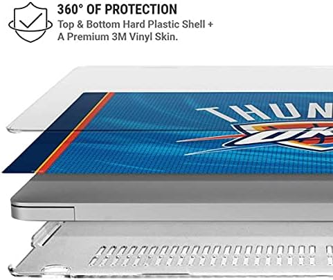 Skinit Case + Skin Compatible with MacBook Pro 13in M1 (2021) - Officially Licensed NBA Oklahoma City Thunder Blue Jersey Design