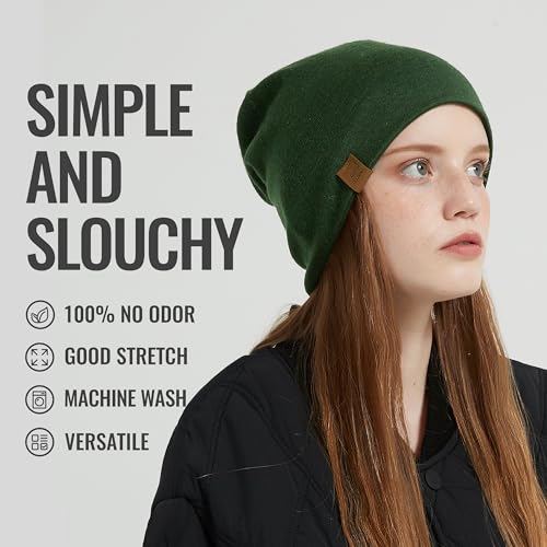 ACUSHLA Merino Strickmütze Grün – Bild 3