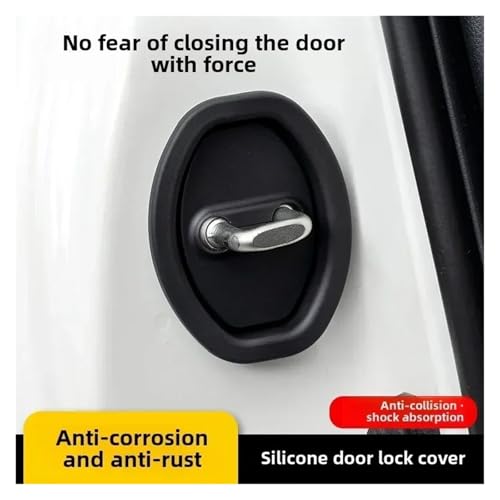 Protections boucle verrouillage porte voiture silicone pour stopper les vibrations mécaniques