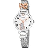 LOTUS Orologio Bambina Analogico in Acciaio Inossidabile 316L Argento – Movimento al Quarzo – Orologio Bambini – Vetro Minerale Alta Resistenza 18659/4 – Con Bracciale Regalo – Junior Collection