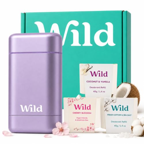 Wild Refillable Deodorant Variety Pack - Purple Case