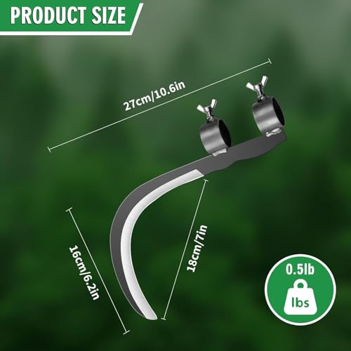 Image of Veloxi Pruning Saw with Curved Blade | Heavy Duty Sickle Cutter Head for Tree Branch, Wood, Grass & Weed Cutting - Manual Garden Tool Attachment
