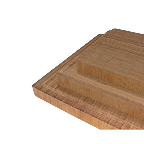 Tabla de cortar de bambú cuadrada 7 x 7 x 1 pulg miniatura 4