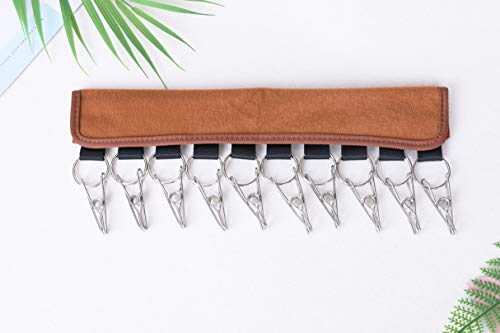 LEKUSHA Cap Organizer Hanger, 10 Baseball Cap Holder, Hat Organizer for Closet - Change Your Cloth Hanger to Cap Organizer Hanger - Keep Your Hats Cleaner Than a Hat Rack - Dark Brown