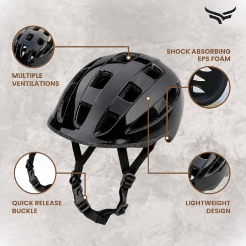 Image of Xtrim Protectives Gears Set (Helmet, Knee, Elbow, Wrist Guard), Black | Adjustable Straps, Breathable Fabric, Comfortable Padding, Mesh Carry Bag