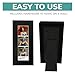 pbf PHOTO BOOTH FRAMES 2x6 Photo Strip Frame | 2 x 6 Photo Booth Strip Frame with Stand | Picture Frame for Photo Booth Strip | Premium Designer Photobooth Frame (Black)
