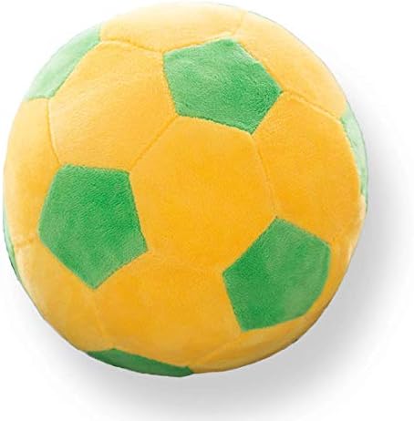 Amazon Co Jp Nanmara サッカーボール クッション ふわふわ の ぬいぐるみ 子供 おもちゃ の ボール ベビー サッカーボール 柔らかい 枕 cm 黄 緑 おもちゃ