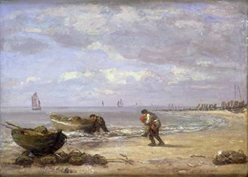 Tableaux Graffiti Art Mural Marée basse près d'Honfleur Boudin 60x90cm