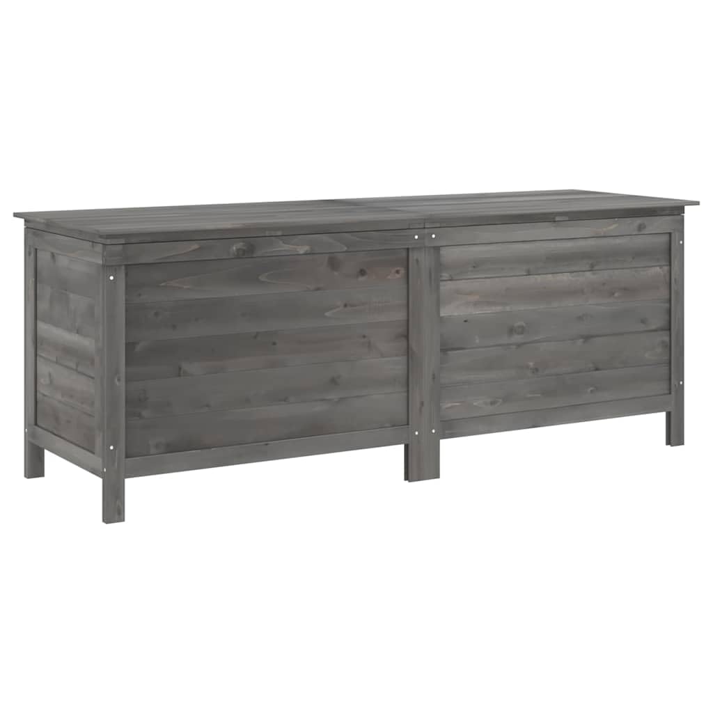 Generico Contenitore da Giardino Antracite 150x50x56,5 cm Massello Abete,Cassapanche da Esterno