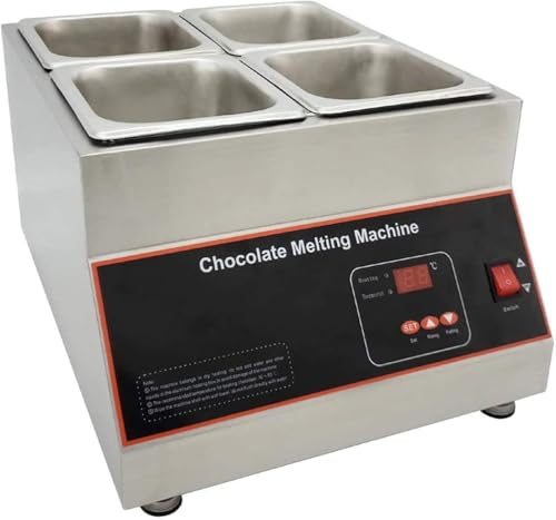 Máquina Comercial para Derretir Chocolate 4Grid