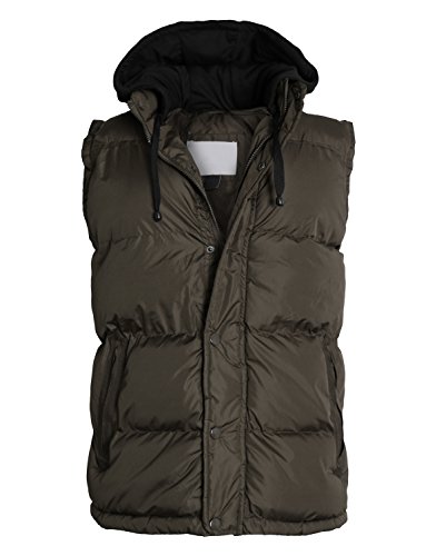 LE3NO Men's Down Active Puffer Vest Jacket