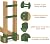 BALIE SPACE Outdoor Firewood Rack Brackets Kit for Fire Wood Pile Storage, Adjustable log stacking Stand Holder for 2x4 lumber, Green, Set of 2