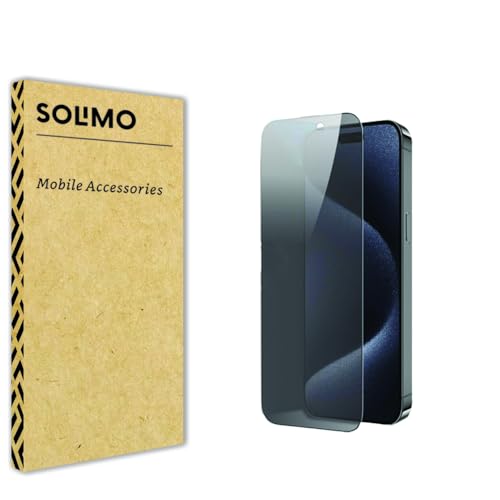 Amazon Brand - Solimo Privacy Tempered Glass Screen Protector for iPhone 15 Pro (6.1 inches) | Edge to Edge Coverage | Easy Installation Kit | Anti-Spy (B0D8784V68) Amazon Price History, Amazon Price Tracker