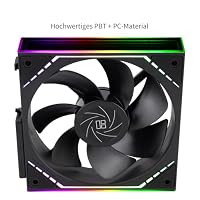 Thermalright TL-M12QR X3 Gehäuselüfter-120mm leise, PWM-Funktion, Infinity Mirror ARGB-Lichteffekte, Reverse-Fan-Blade-Design,neues Power-Chip-Modul vereinfacht die Verkabelung, 3er-Pack – Ansicht 4
