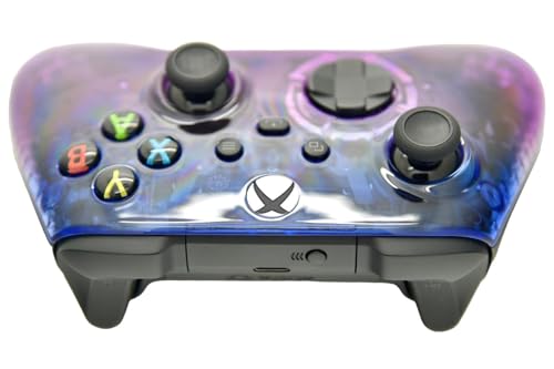 Image of Wireless Custom Controller Compatible with PC, Windows 10+, Series X /S & One (Series X /S Clear Blue & Purple)