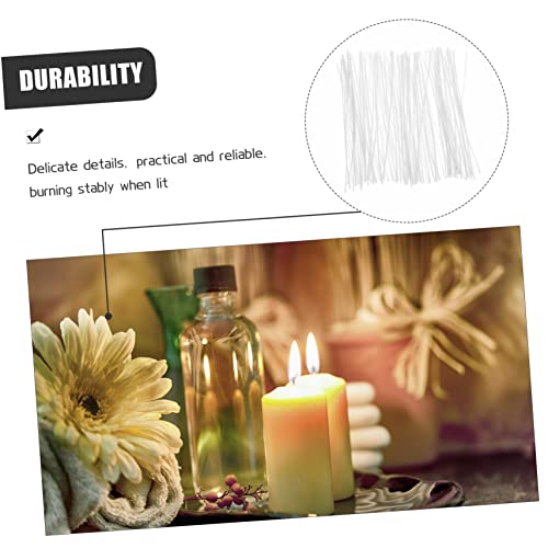 Pabilos para velas 100 unidades de algodón para hacer velas miniatura 4