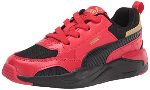 PUMA Kids' X-RAY 2 Slip ON Sneaker, High Risk Red Black Team Gold