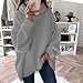 Rianclud Womens Oversized Sweaters Chunky Cable Knit Turtleneck Sweater Warm Casual Pullover Sweatshirt Fall Long Sleeve Tops Gray