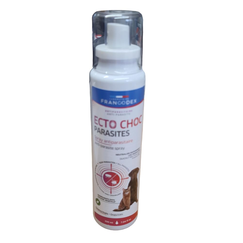 Francodex - Ecto Choc Parasites 200 ML antiparasitaires pour Chiens et Chats