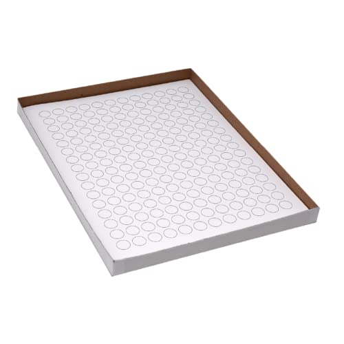 Globe Scientific LCS-D13W Cryogenic Dots Label Sheet for 1.5-2mL Tube, 13mm Diameter, White, Pack of 3840