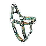 Wolfgang Heavy Duty Adjustable Dog Harness, Pull-Tested to Over 800 lbs for Walking & Training, WildWolf Print, Medium