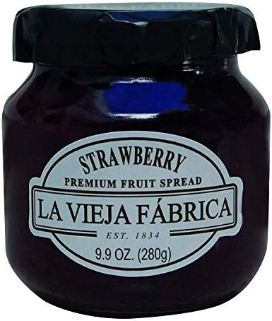 Mario Camacho La Vieja Fabric Strawberry Premium Fruit Spread, 9.9 Ounce