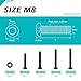 GuoYomm 30PCS M8 x 50mm 60mm 70mm 80mm, Button Head Socket Cap Screws Bolts Nuts Kit, 10.9 Grade Alloy Steel, Black Oxide Finish, Metric Allen Hex Drive, Fully Threaded