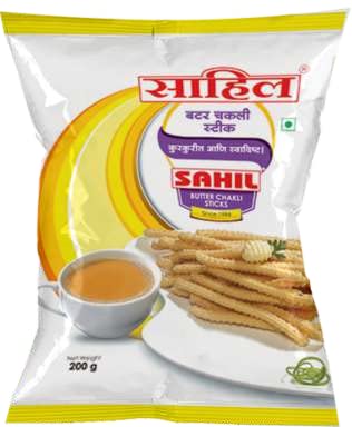SAHIL - M/S D R Shah And Sons | Butter Chakli Sticks | Sahil Chakli | Indian Snack | Pack Of 2 | 200 GM Each | Indian Authentic Flavour l Namkeen (B09Z2LPK6D) Amazon Price History, Amazon Price Tracker