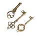 13pcs Antiguos Clave De Bronce Colgantes Hallazgos Collar Pendiente Del Encanto