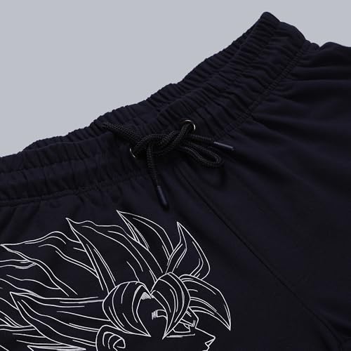 Image of Free Authority Official Dragon Ball Z Goku Printed Regular Fit Shorts for Young Men