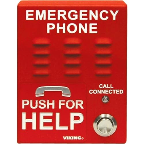 Teléfono VOIP de emergencia con dial y anunciador, protección climática miniatura 1