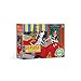eeBoo: Red Fire Truck 20 Piece Puzzle, Aids in The Development of Pattern, Shape, and Color Recognition, Pieces Snap Together with Ease, for Ages 3 and up