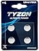 Produktbild Tyzon LR44/V13GA Alkaline Batterien, 4 Stück - Hochleistungs-Knopfzellen für Spielzeug, Uhren & Taschenrechner