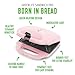 GreenLife Pro Electric Panini Press Grill and Sandwich Maker, Healthy Ceramic Nonstick Plates,Easy Indicator Light, PFAS-Free, Pink