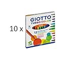  Giotto Rotuladores Turbo Color 10 Cajas de 12 Colores