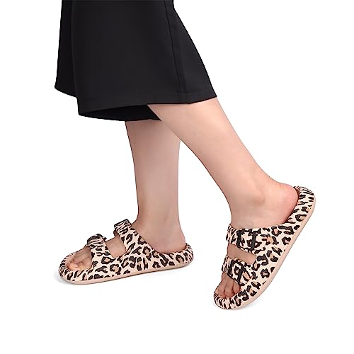 VONMAY Comfort Sandals for Women and Men Pillow Slippers Double Buckle Quick Dry Adjustable Slides Cushioned Thick Sole EVA Flat Sandals3