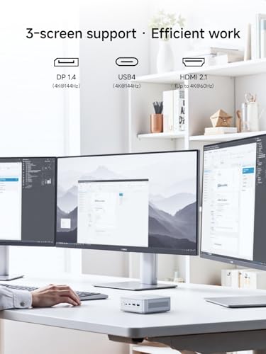 Image of MINISFORUM M2-356H AI Mini PC with Intel Core Ultra 7 356H 32GB DDR5 1TB NVMe SSD,Intel Graphics,Dual 2.5G LAN & WiFi 7,4K Triple Display, NPU 50 Tops,Ideal for Entertainment and Light Creative Work