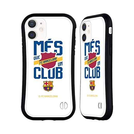 Head Case Designs Officiellt Licensierade FC Barcelona Més Que Un Club Culé Hybrid-fodral Kompatibelt med Apple iPhone 12 Mini