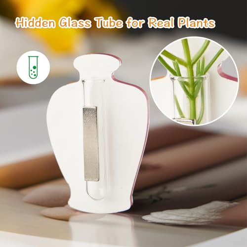 Imán Decorativo Mini Florero Acrílico para Refrigerador miniatura 4