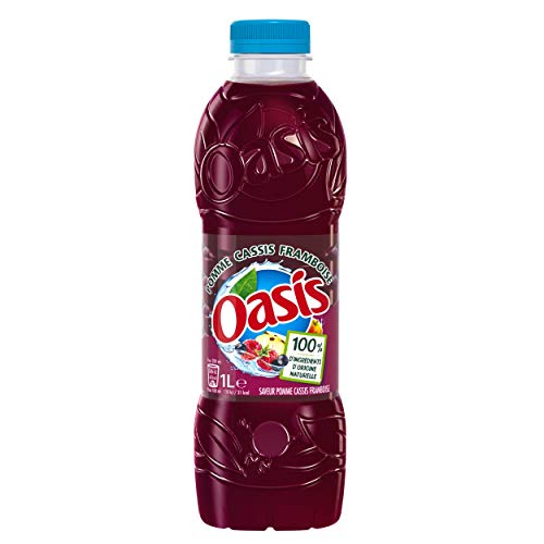 Oasis Frambuesa Grosella Negra Manzana 1L - 100% Natural Original