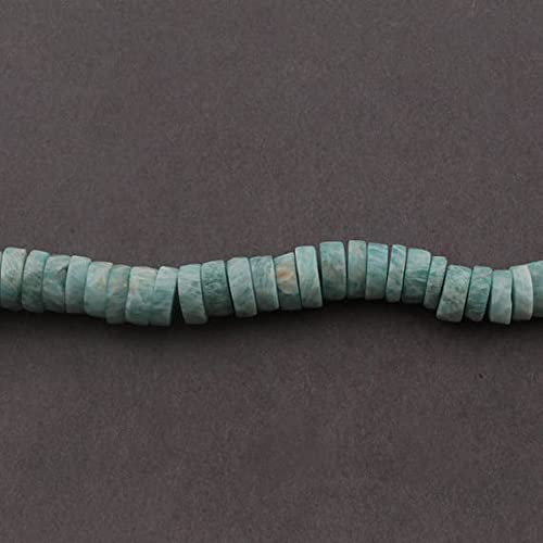 Perles amazonite facettées heishi rondelles 10mm-11mm pour création de bijoux SB2574