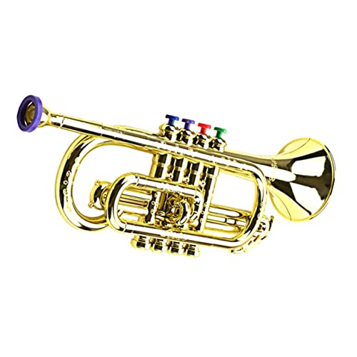 BESPORTBLE 4 Trumpet Instrument with Tones Engaging Musical Plaything for Parties Games and Festivals for Early Education