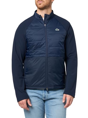 Lacoste Men's Sport High Neck Quilted Golf Jacket