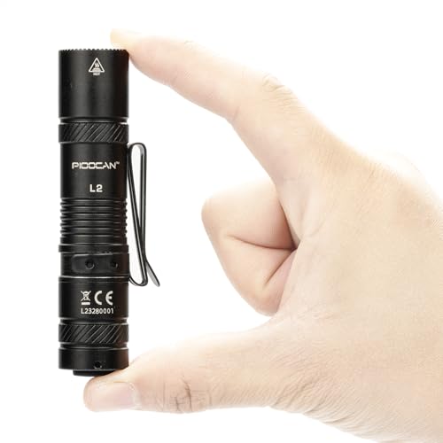 PIOOCAN Taschenlampe Klein 1200 Lumens Für EDC, Taschenlampe LED Aufladbar Mit 4 Modi, Mini Sehr Helle Taschenlampe, Torch Light für Camping, Angeln, Wandern, Reparatur und Notfall (Schwarz) PIOOCAN Taschenlampe Klein 1200 Lumens Für EDC, Taschenlampe LED Aufladbar Mit 4 Modi, Mini Sehr Helle Taschenlampe, Torch Light für Camping, Angeln, Wandern, Reparatur und Notfall (Schwarz)